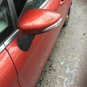 FORD FIESTA MK7 2009-2014 N/S PASSENGER ELECTRIC WING MIRROR IN TANGO RED