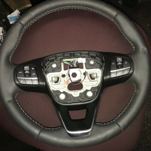 2017 FORD FIESTA TITANIUM STEERING WHEEL 3 SPOKE LEATHER h1bb3600lc1gkd