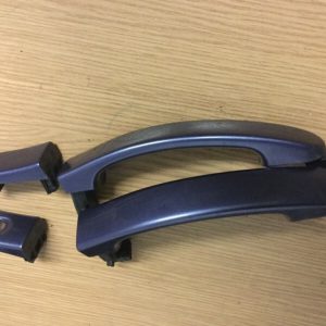 FORD FUSION 2007 PAIR OF DOOR HANDLES IN PURPLE WITH LOCK COVERS