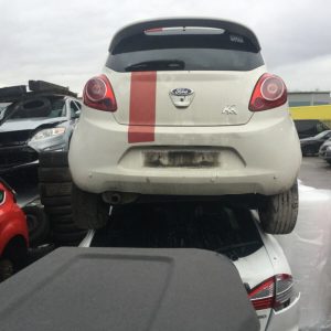 FORD KA MK2 2011 REAR BUMPER IN WHITE WITH REAR PARKING SENSORS