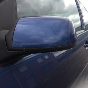 FORD FIESTA MK6.5 2007 N/S PASSENGER ELECTRIC WING MIRROR IN BLUE
