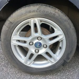 FORD FIESTA MK7/MK7.5 15 INCH SPLIT 5 SPOKE ALLOY WHEEL WITH TYRE