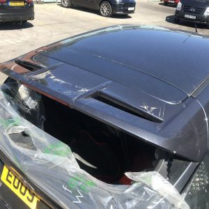 FORD FIESTA ZETEC S REAR SPOILER MK7 IN METALLIC GREY BREAKING FULL CAR